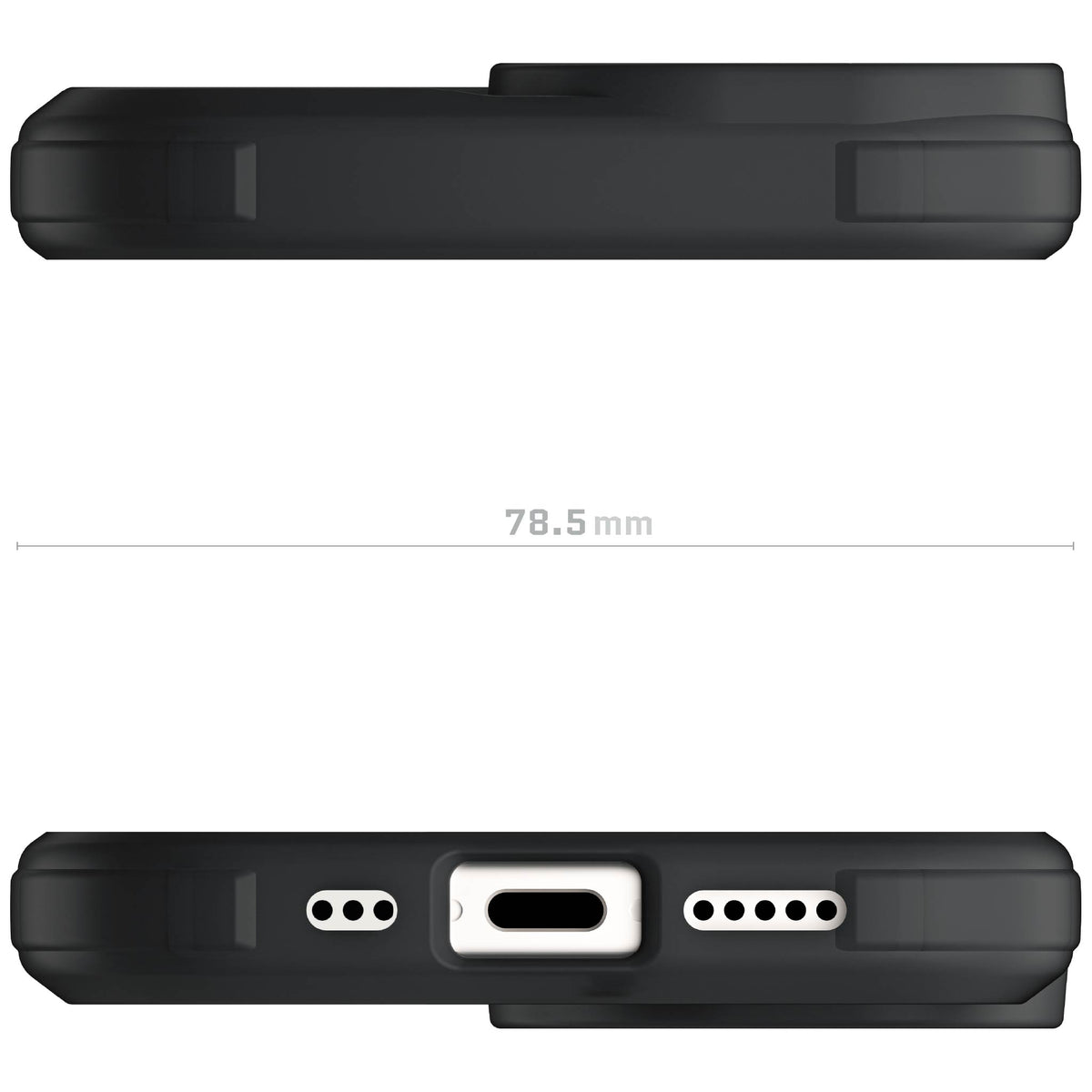 MagSafe iPhone 16 Clear Black Protective Phone Case