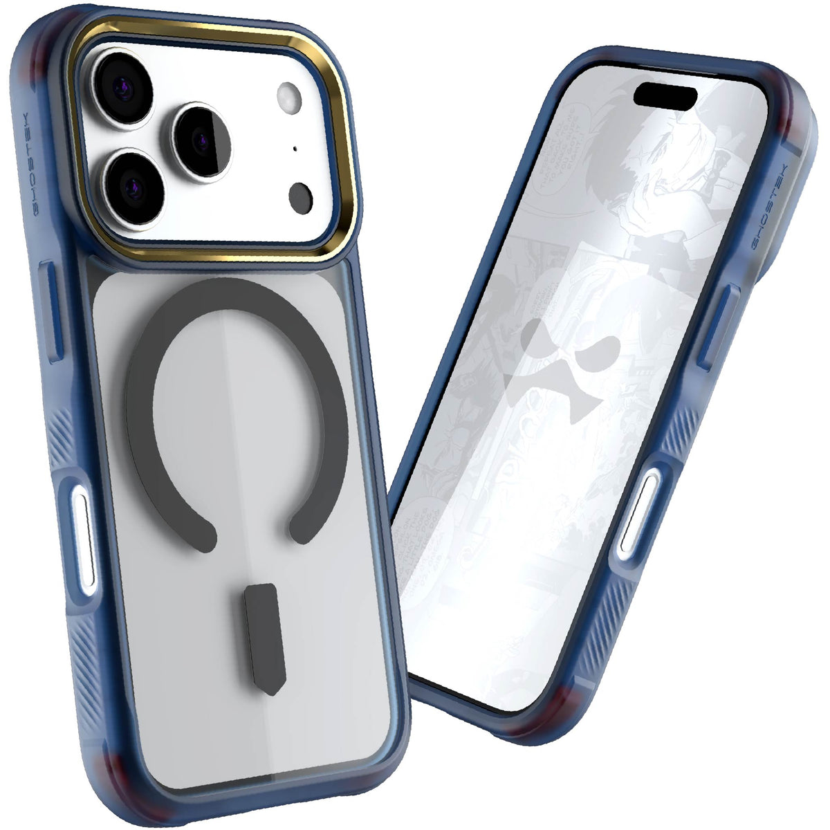 iPhone 18 Pro Case Blue Clear MagSafe Protective Phone Cover Shockproof Magnetic Mag Safe Slim Thin