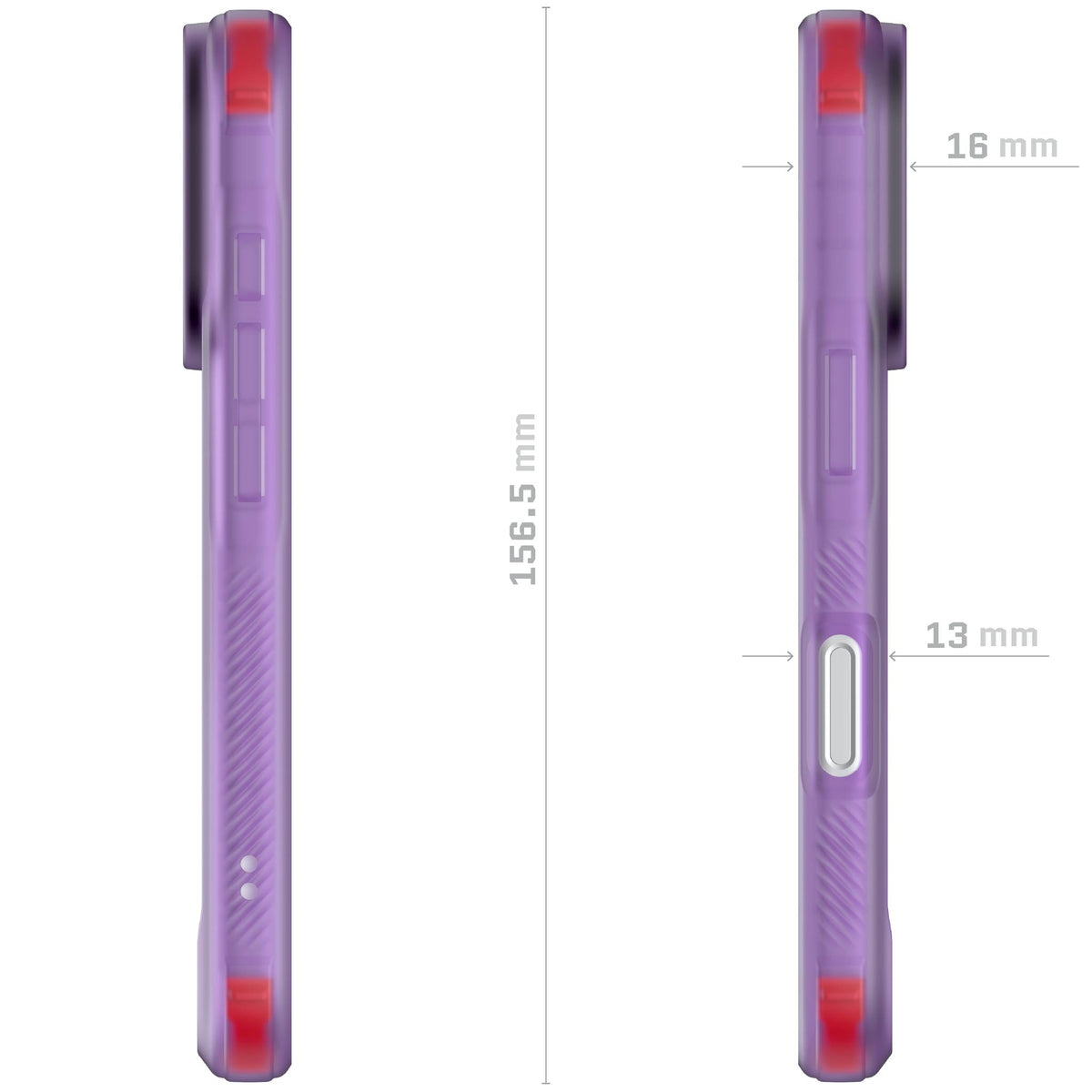iPhone 18 Pro Case Purple Clear MagSafe Protective Phone Cover Shockproof Magnetic Mag Safe Slim Thin
