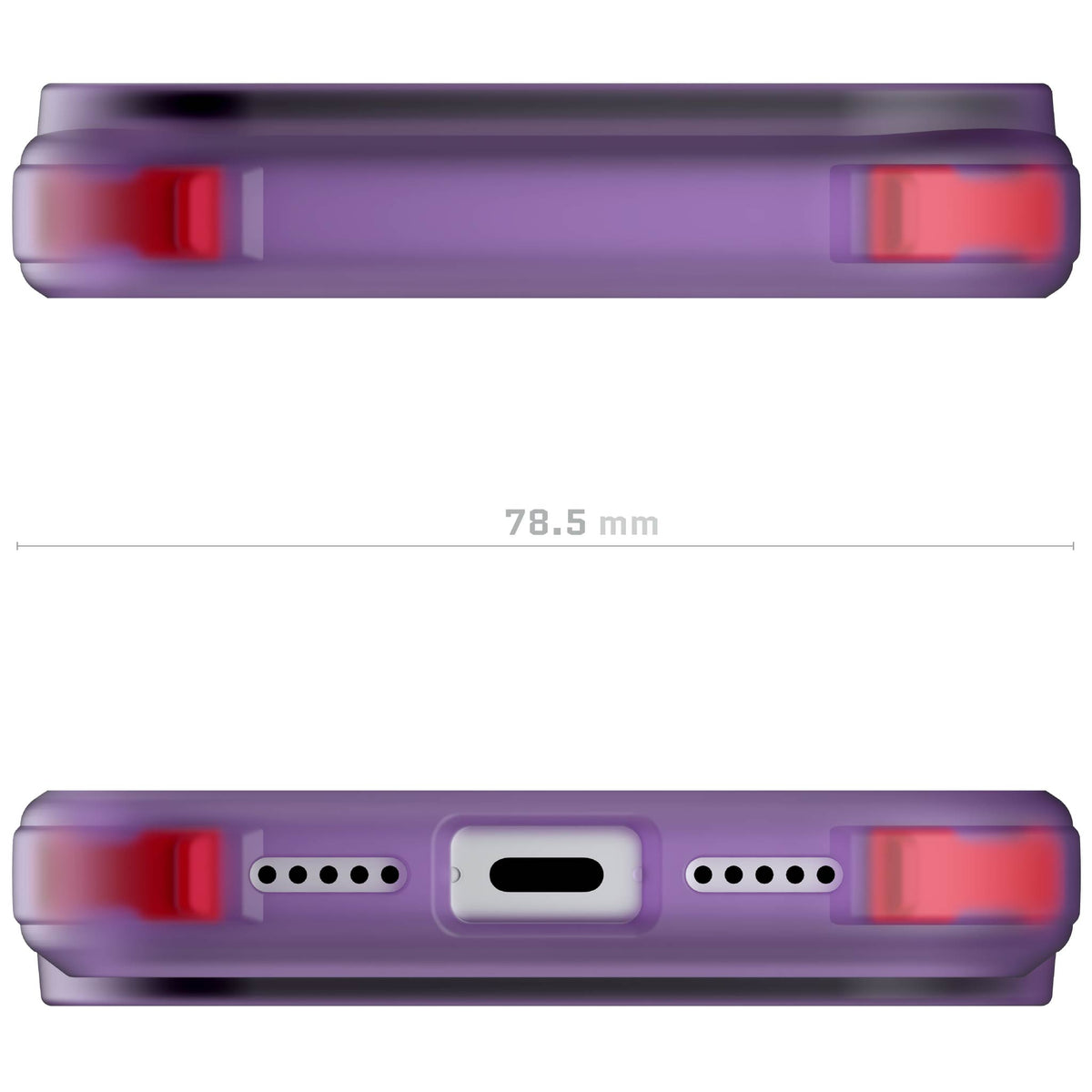 iPhone 18 Pro Case Purple Clear MagSafe Protective Phone Cover Shockproof Magnetic Mag Safe Slim Thin