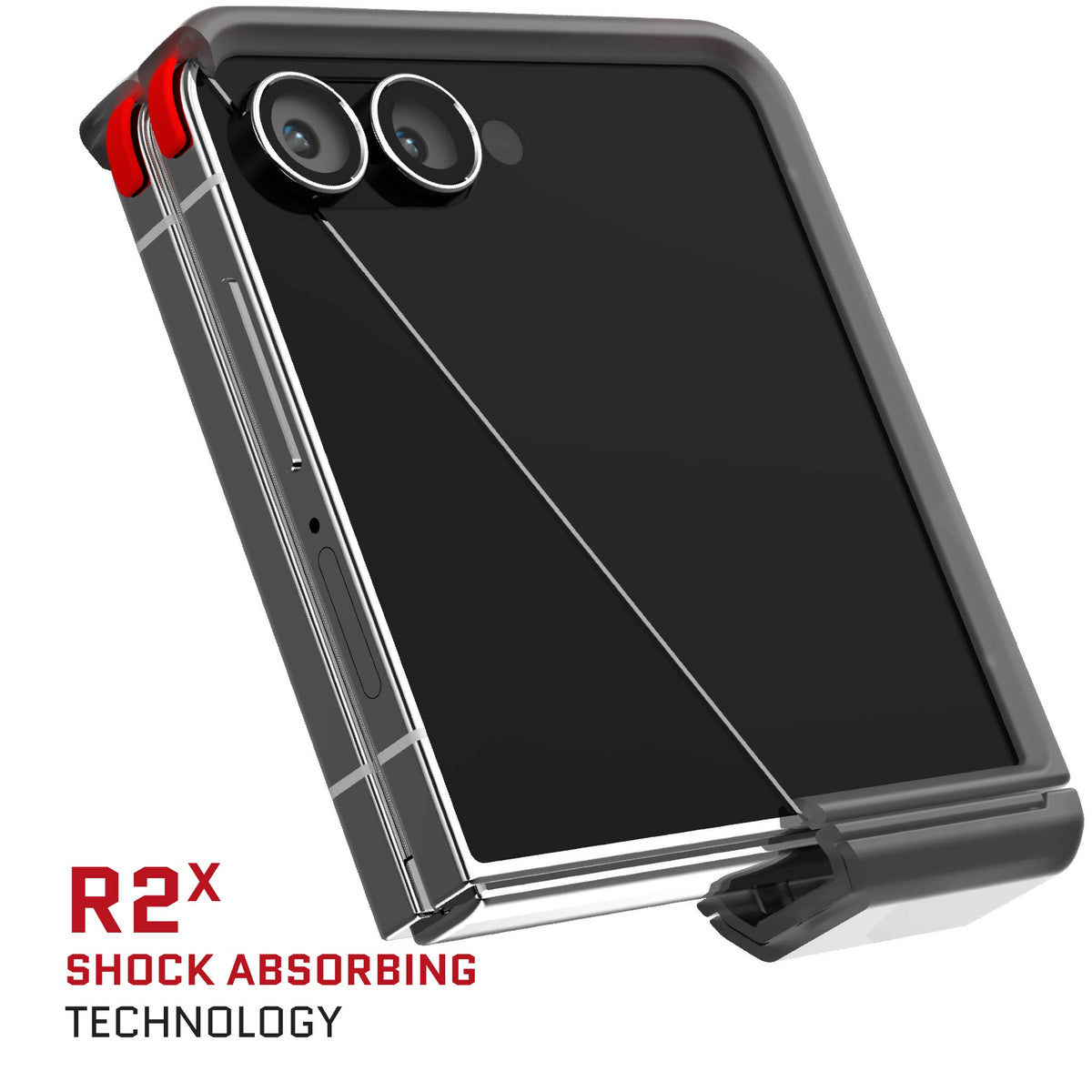 Galaxy Z Flip 7 Case Smoke Protective Phone Cover Magnetic MagSafe Kickstand