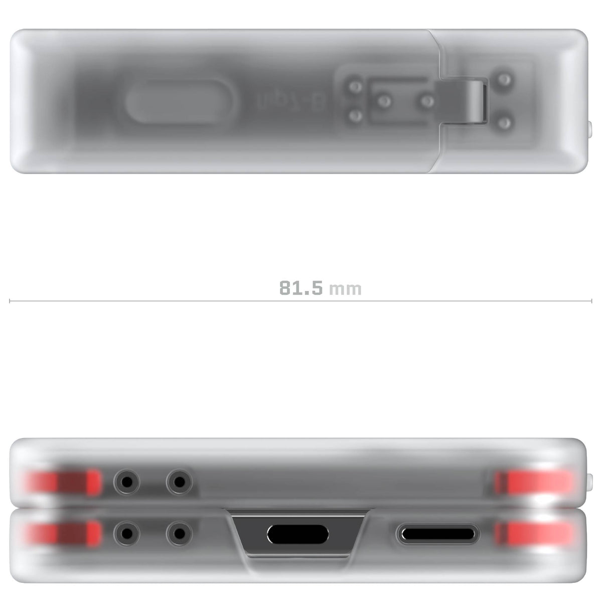 Galaxy Flip7 Clear Protective Phone Case Magnetic MagSafe Kickstand