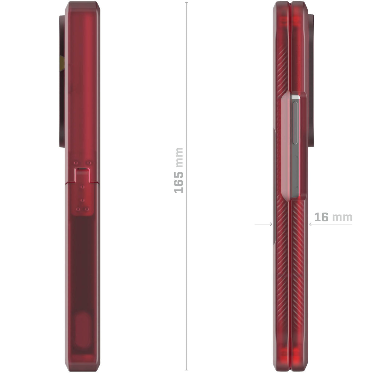 Fold 7 Protective Case Red MagSafe Kickstand Magnetic