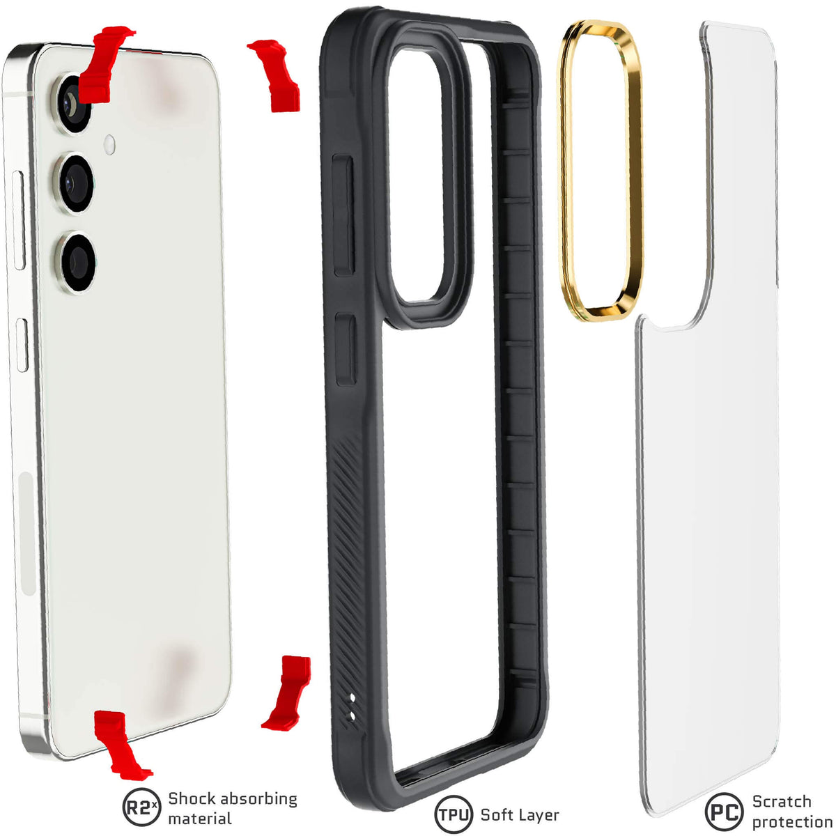 Black Samsung S24 Case