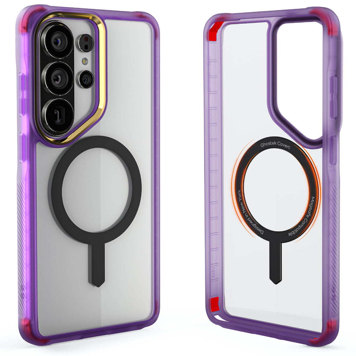 Galaxy S26 Ultra Clear Case MagSafe Protective Phone Cover Magnetic Ring Shockproof Premium Purple Limited Edition