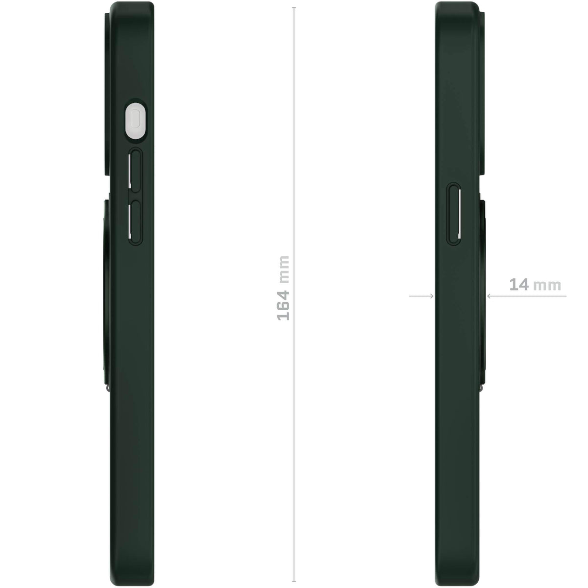 Magnetic Apple iPhone 15 Pro Max MagSafe Ring Stand Case Green
