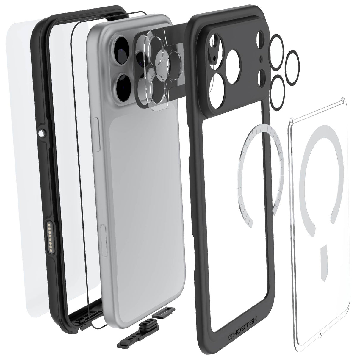 iPhone 17 Pro Max Waterproof Case with Screen Protector Underwater MagSafe Full Body Shell Heavy Duty Rugged