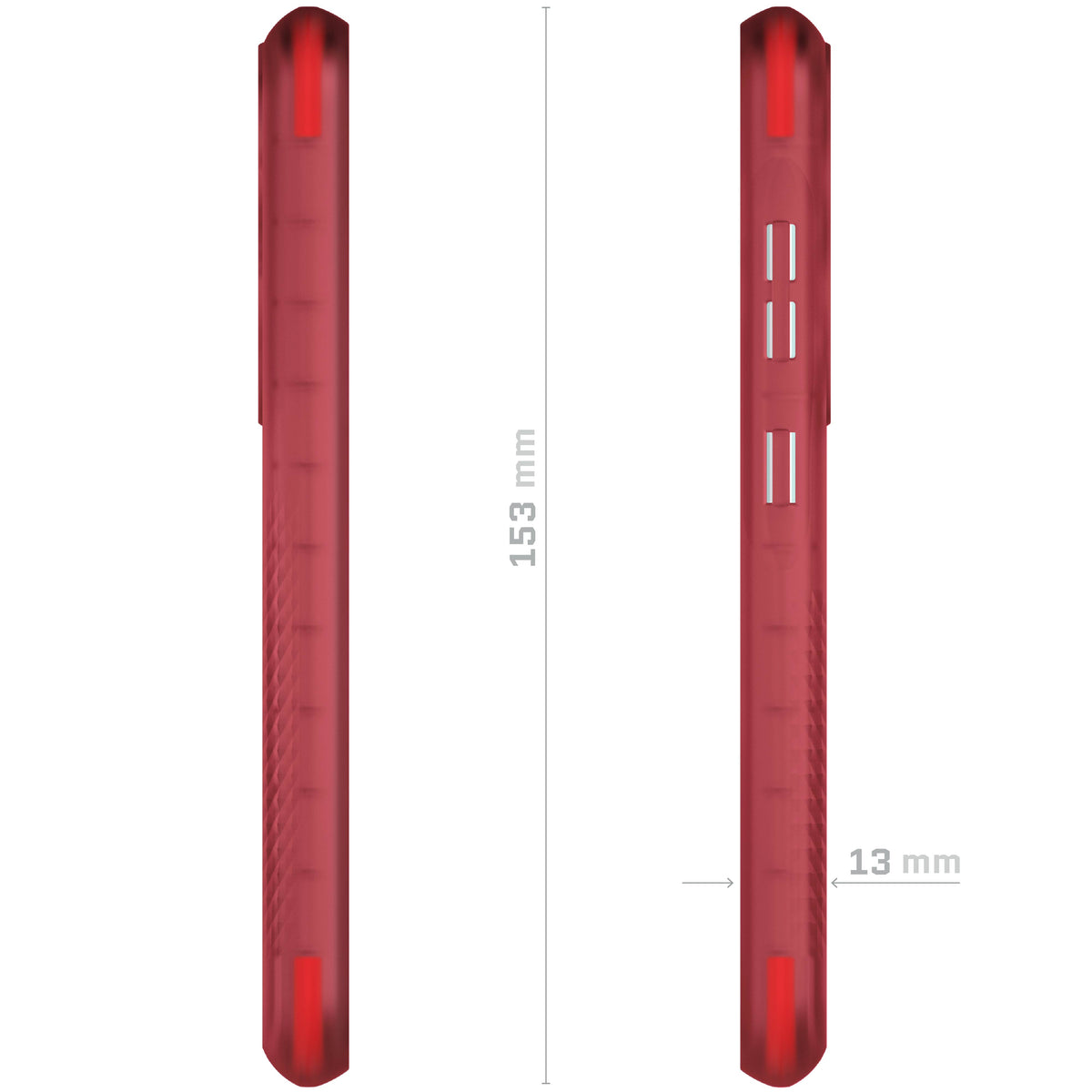 Galaxy S23 Red Case Clear