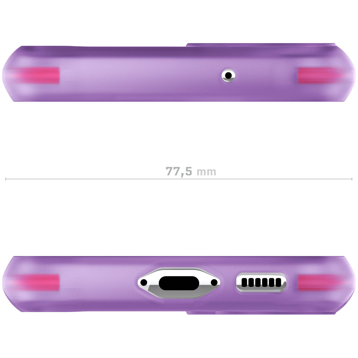S23 Purple Case Clear