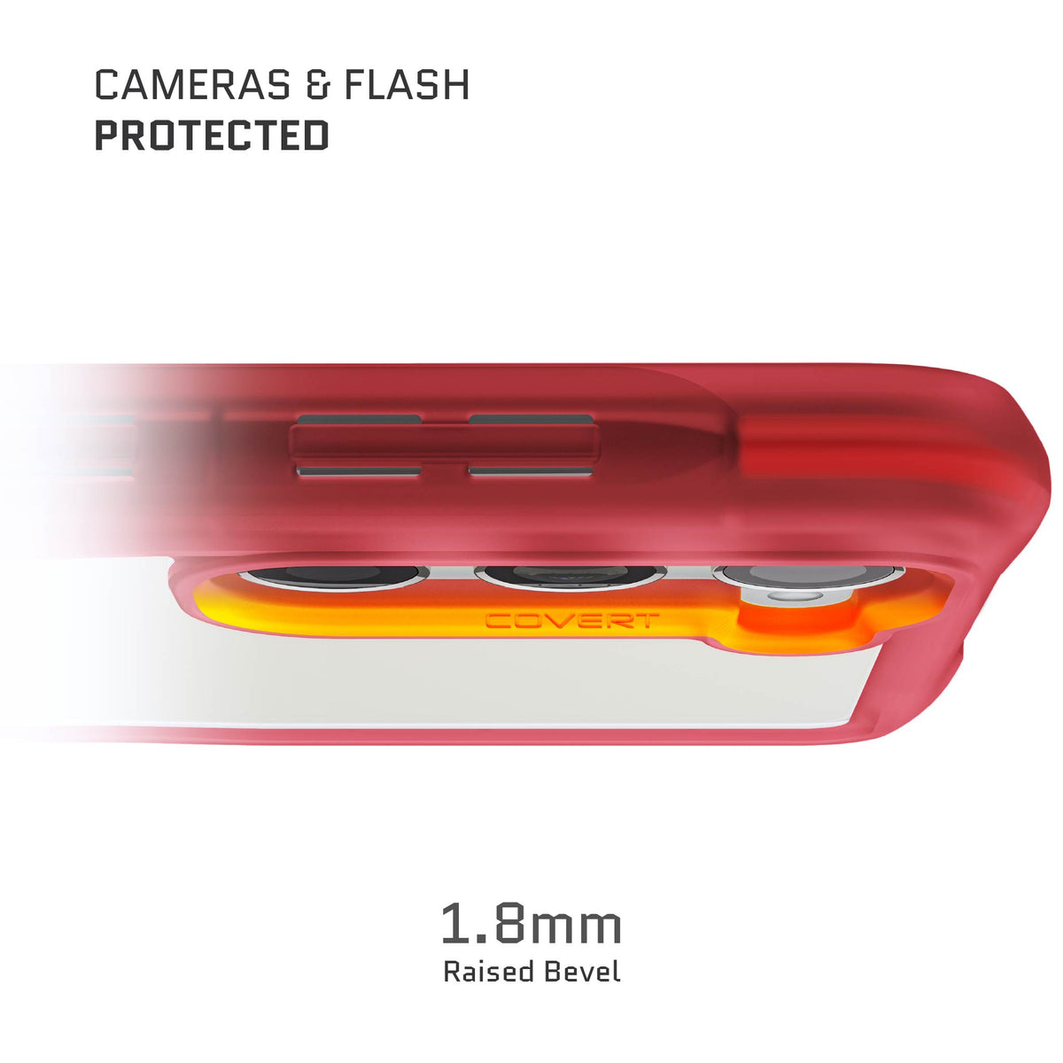 Samsung S23 Plus Case Red Clear