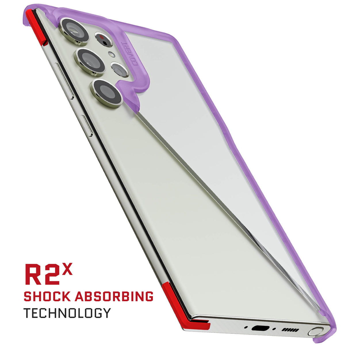 S23 Ultra Case Purple Clear