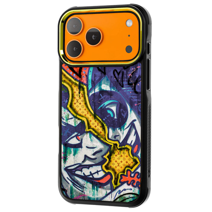 iPhone 17 Pro Max Case Joker & Harley Quinn Mad Love x Louis Vuitton Collab Artwork Phone Cover MagSafe Doped Out M Artist