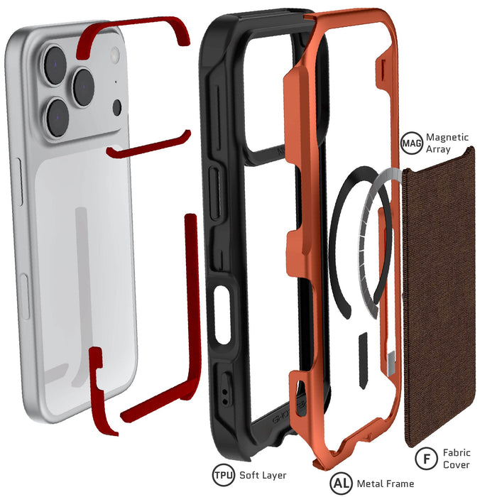 iPhone 17 Pro / Max Aluminum MagSafe Cases — ATOMIC
