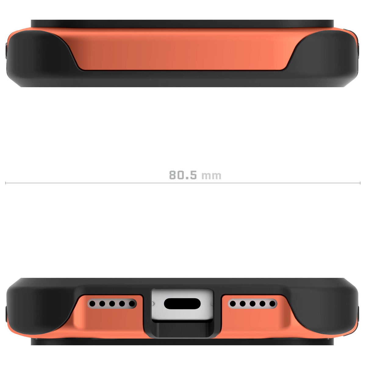 iPhone 18 Pro Case Orange MagSafe Aluminum Metal Bumper Clear Protective Phone Cover