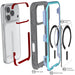 iPhone 17 Pro Case Prismatic MagSafe Aluminum Metal Bumper Clear Protective Phone Cover