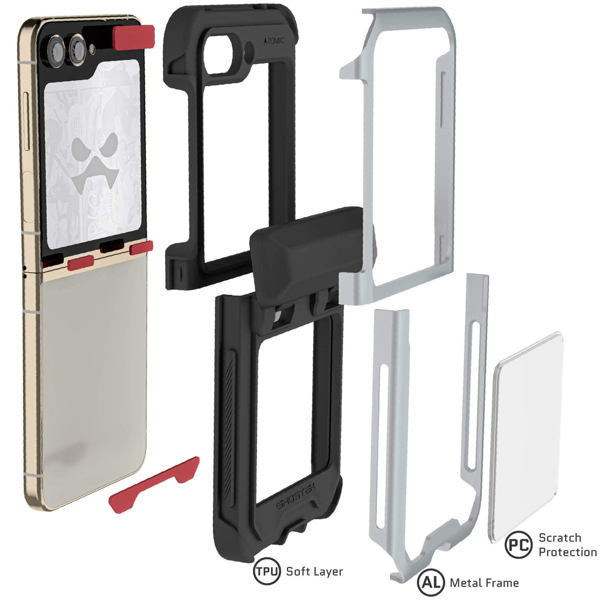 Samsung Z Flip 5 Case Silver