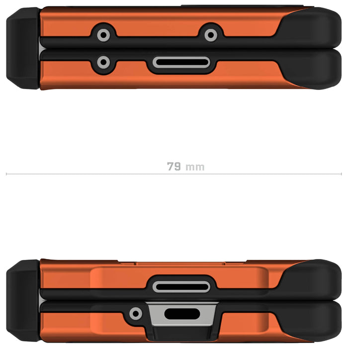 Galaxy Z Fold 6 Protective Case with Hinge Cover Orange Fabric