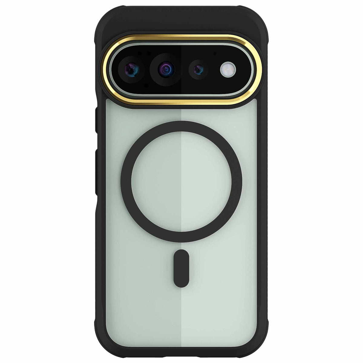 Pixel 11 Pro Case Clear Black MagSafe Magnetic Ring Protective Phone Cover