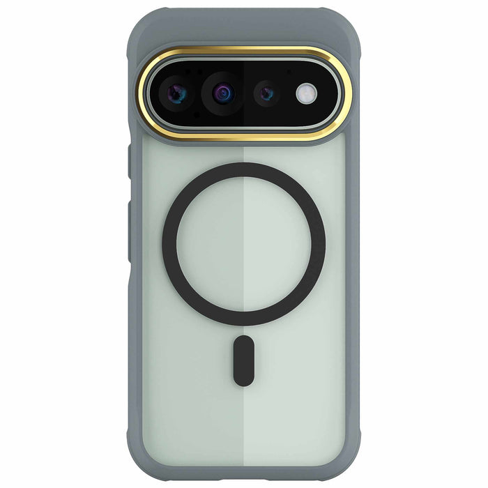 Pixel 11 Pro Case Clear Gray MagSafe Magnetic Ring Protective Phone Cover