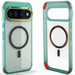 Google Pixel 11 Pro XL Case Clear Teal MagSafe Magnetic Ring Protective Cover