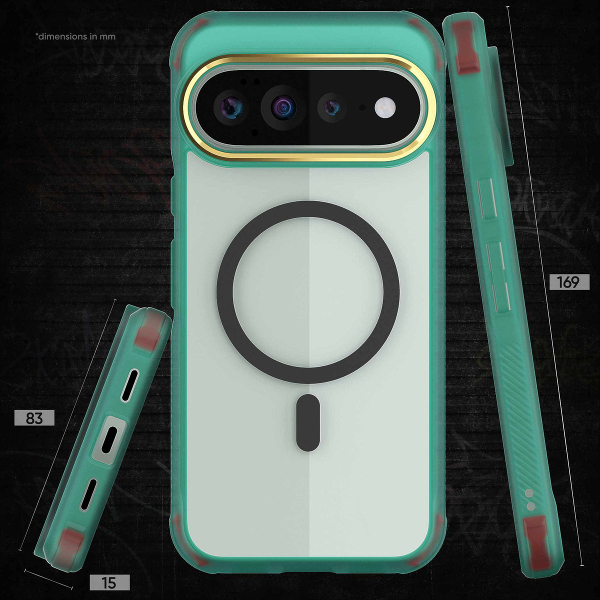 Pixel 11 Pro XL Case Clear Teal