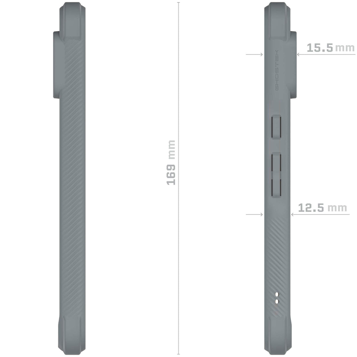 Grey Pixel 8 Pro Case Clear Cover