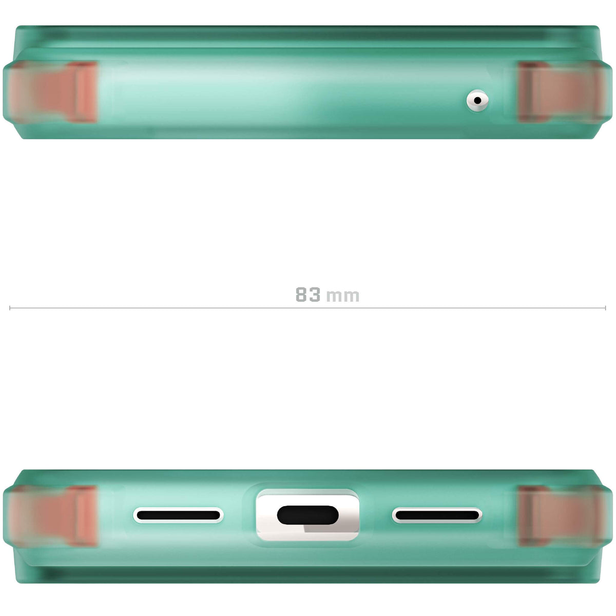 Teal Pixel 8 Pro Case Clear
