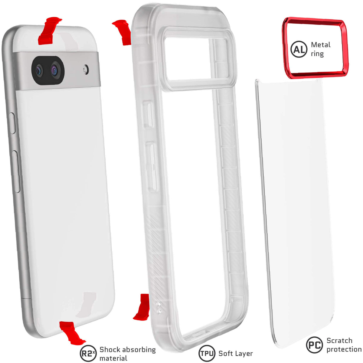 Google Pixel 8a Case Clear