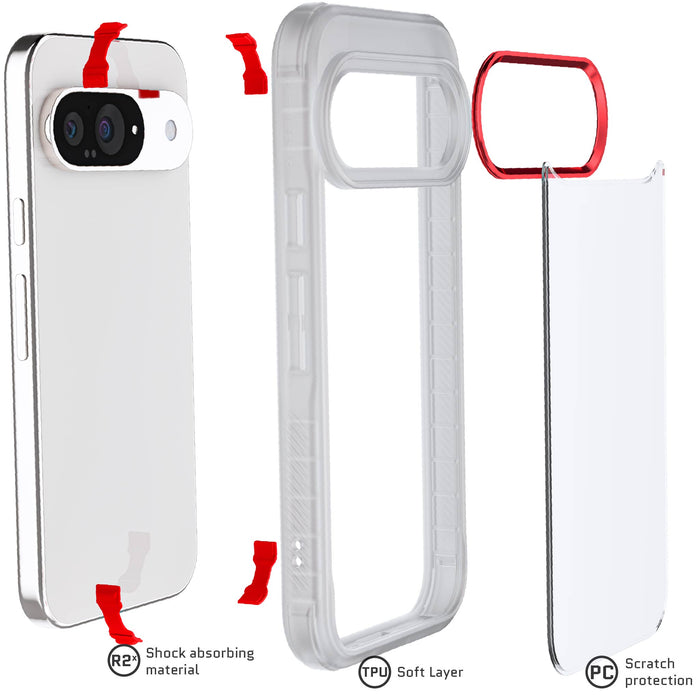 Google Pixel 9 Clear Protective Phone Case