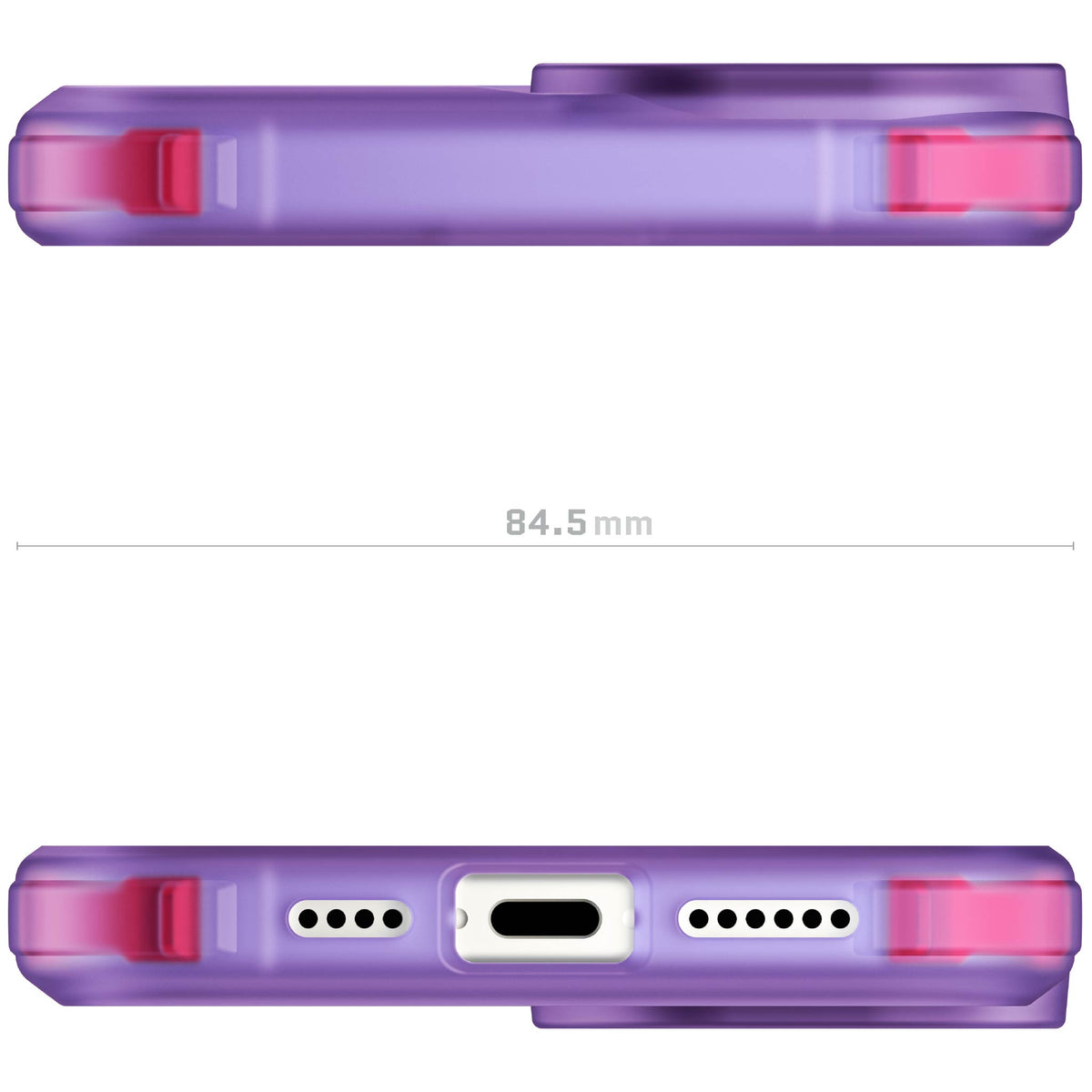 Apple iPhone 16 Plus MagSafe Clear Purple Protective Phone Case Cover