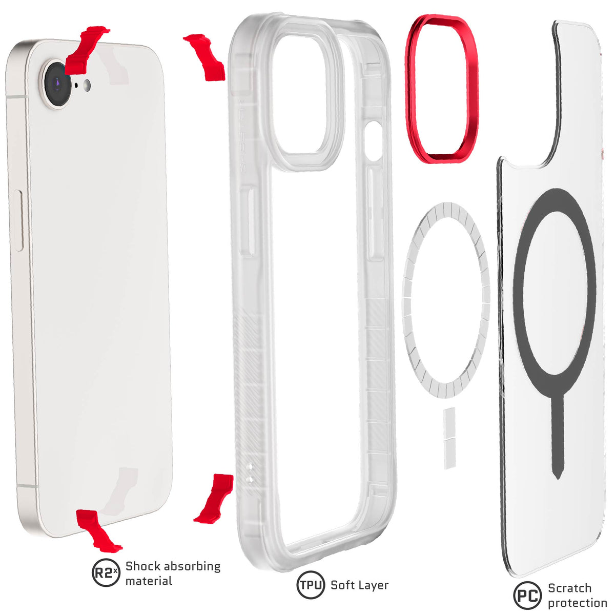 iPhone 17e Case Clear MagSafe
