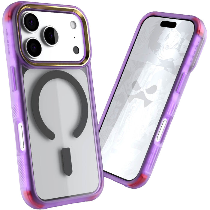 iPhone 17 Pro Case Purple Clear MagSafe Protective Phone Cover Shockproof Magnetic Mag Safe Slim
