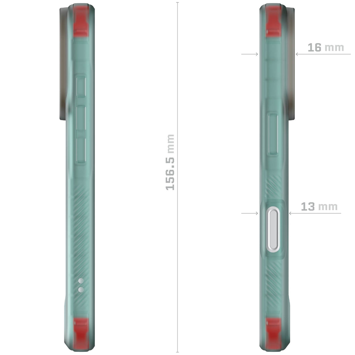 iPhone 18 Pro Case Teal Clear MagSafe Protective Phone Cover Shockproof Magnetic Mag Safe Slim Thin