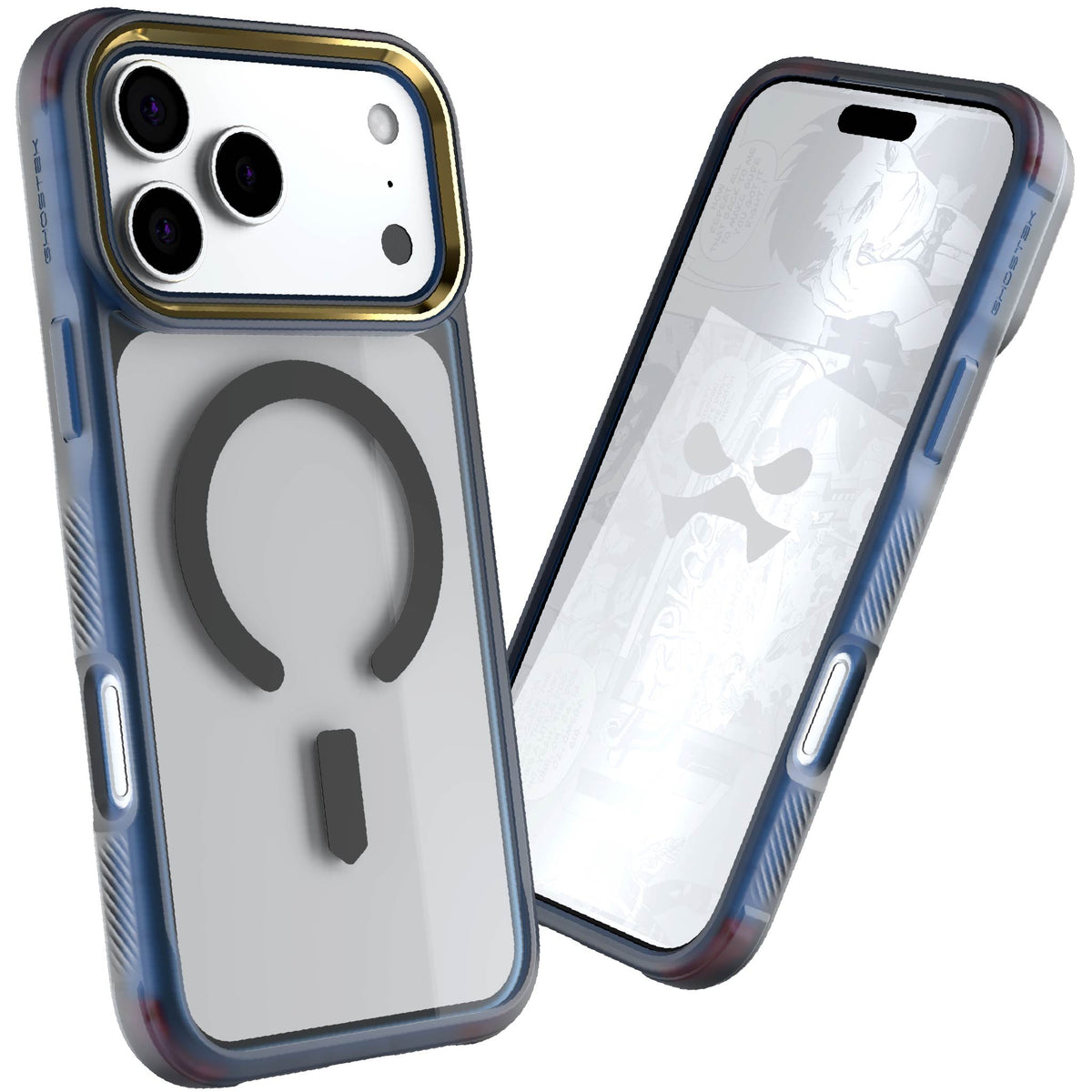 iPhone 17 Pro Max Case Blue Clear MagSafe Protective Phone Cover Shockproof Magnetic Mag Safe Slim