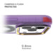 iPhone 17 Pro Max Case Purple Clear MagSafe Protective Phone Cover Shockproof Magnetic Mag Safe