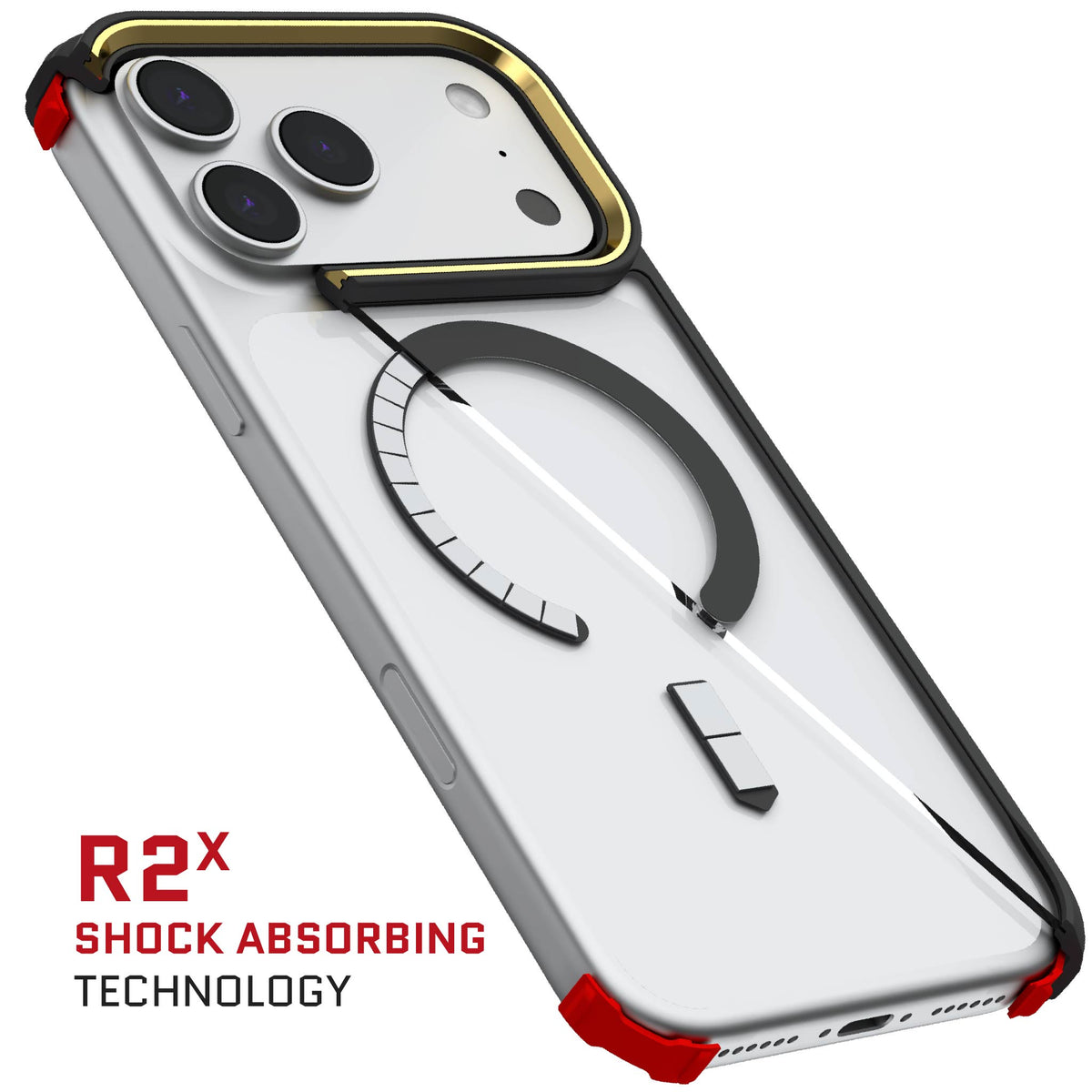iPhone 17 Pro Max Case Black Clear MagSafe Protective Phone Cover Shockproof Magnetic