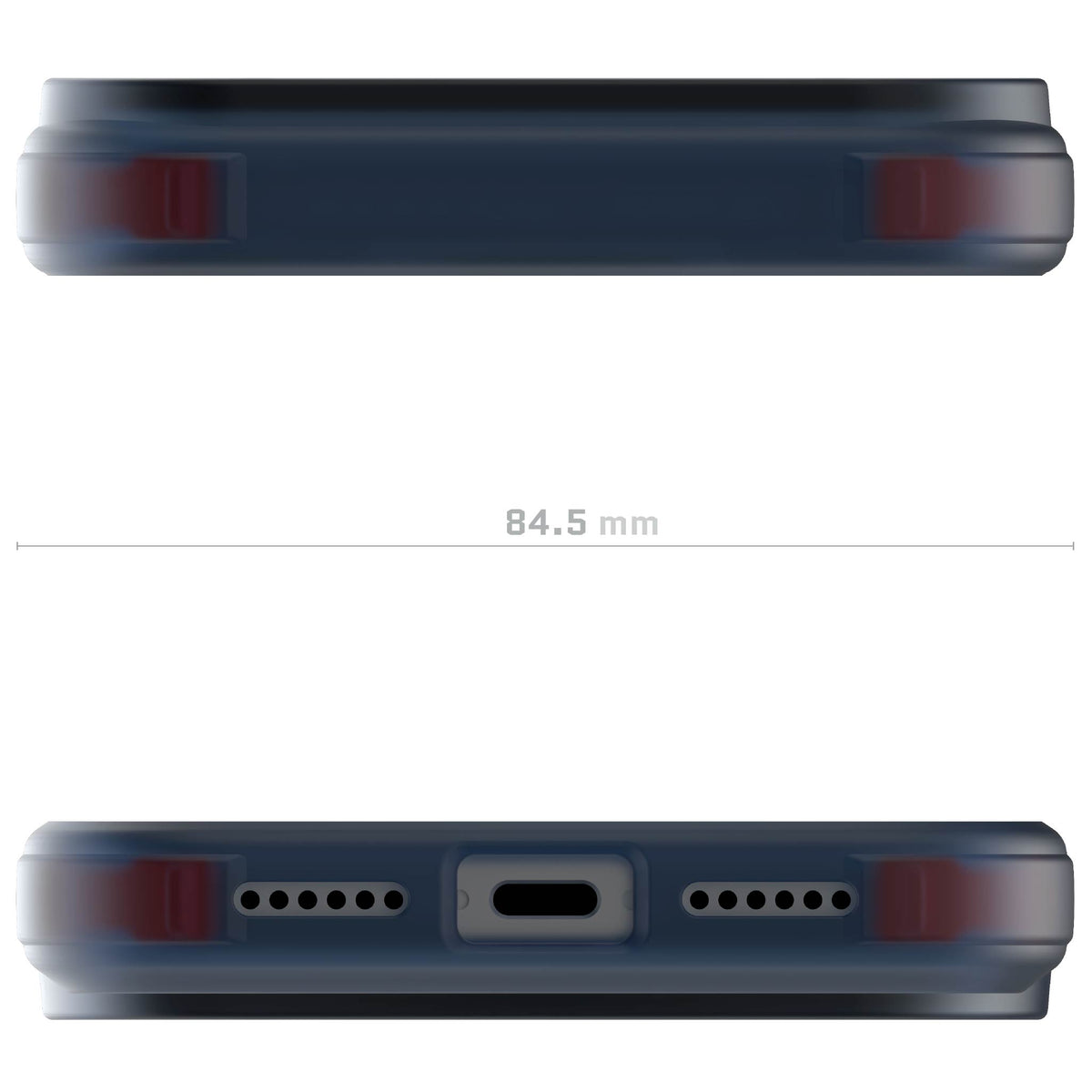 iPhone 17 Pro Max Case Blue Clear MagSafe
