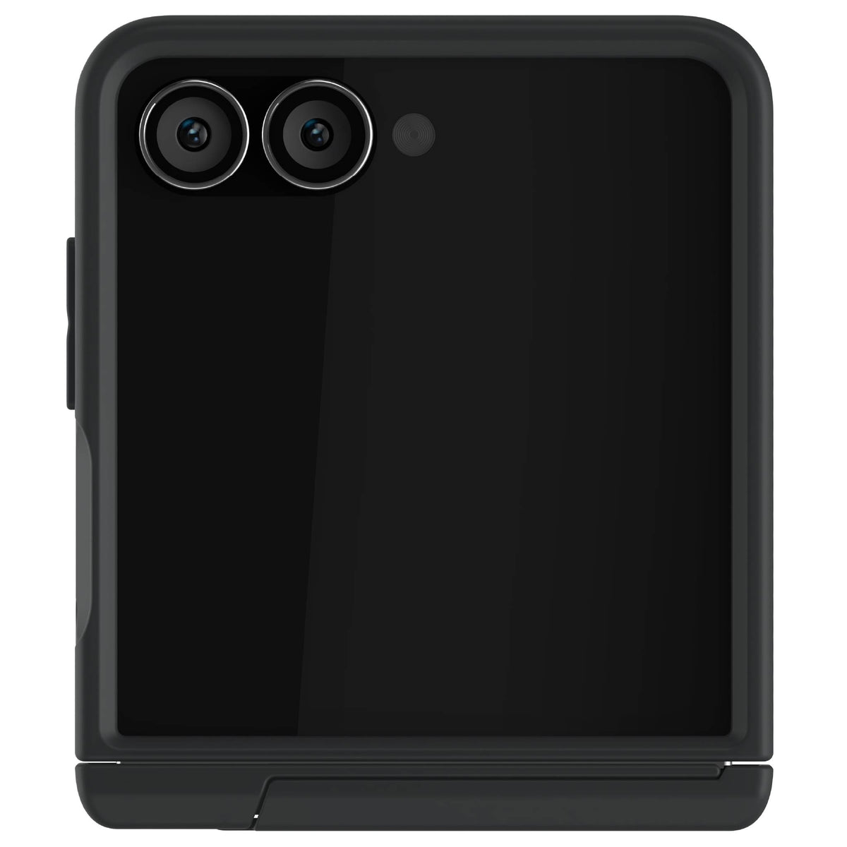 Samsung Z Flip 7 Case Black Protective Phone Cover Magnetic MagSafe Kickstand