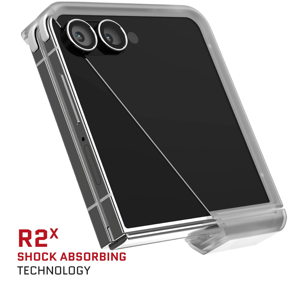 Galaxy Flip7 Case Clear Protective Phone Cover Magnetic MagSafe Kickstand