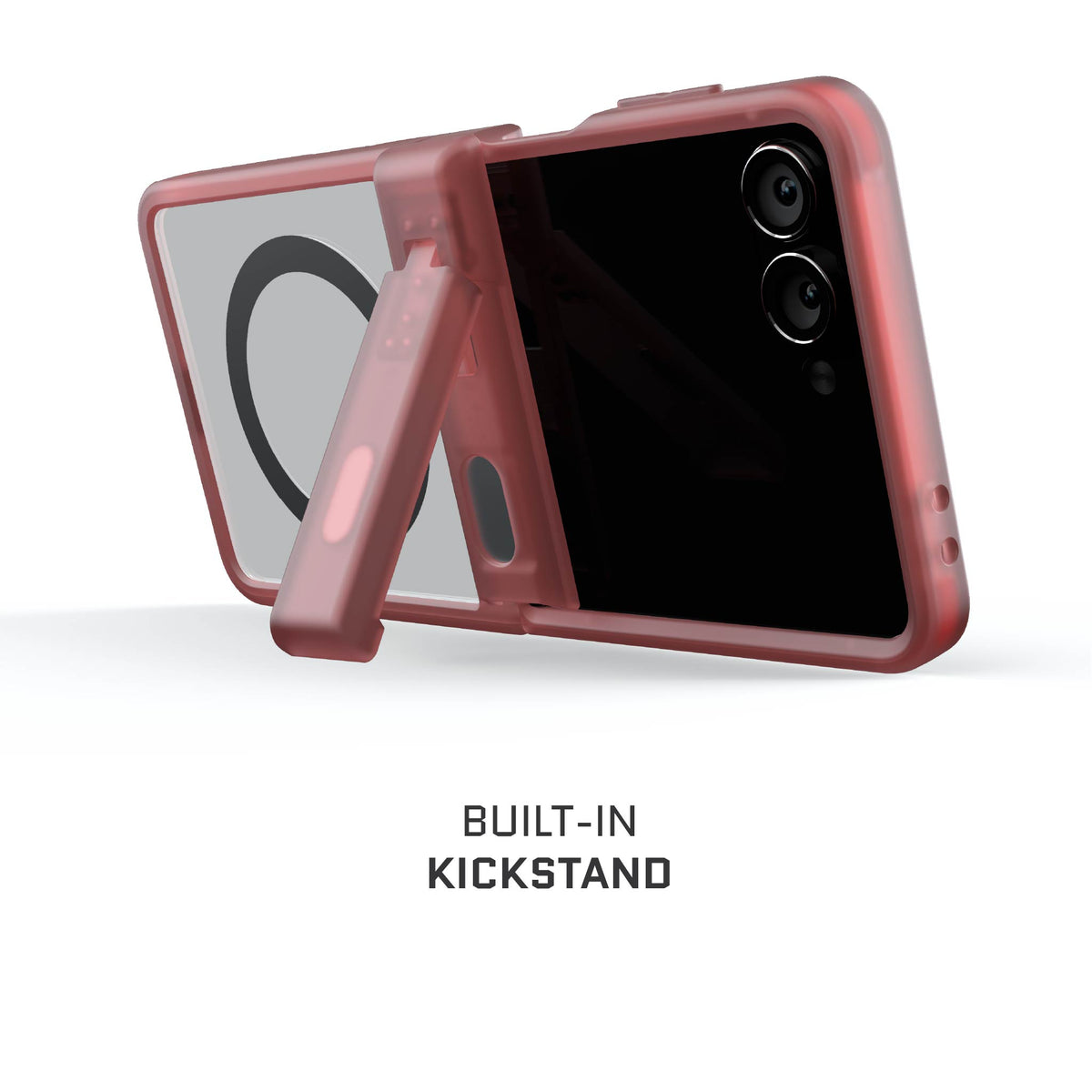 Samsung Z Flip 7 Case Pink Protective Phone Cover Magnetic MagSafe Kickstand