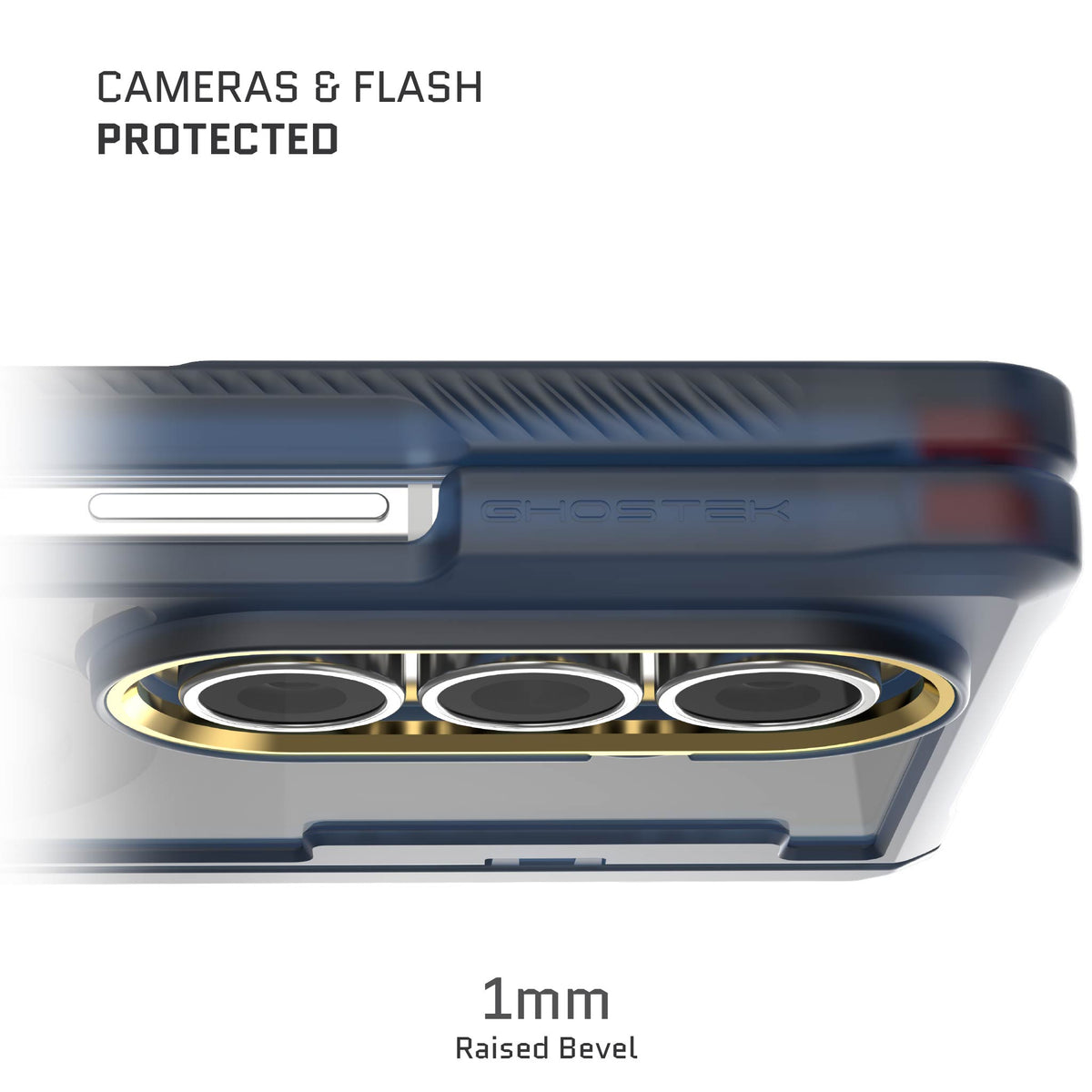 Galaxy Z Fold7 Protective Phone Case Blue MagSafe Kickstand Magnetic