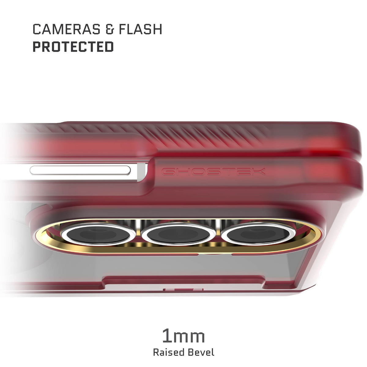 Samsung Galaxy Fold 7 Phone Case Red MagSafe Kickstand Magnetic