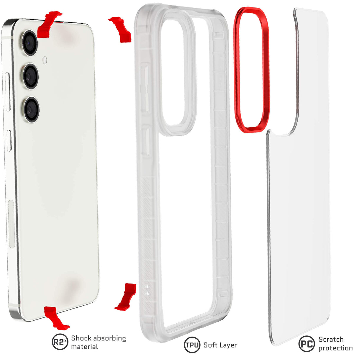 Clear Samsung S24 Plus Case