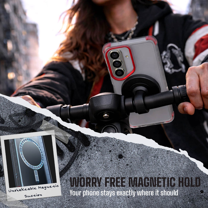 S26+ Case Clear MagSafe Protective Phone Cover Magnetic Ring Shockproof Premium