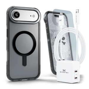 
                        iPhone 17 / Air Series Bundle – Case + Charger + Cable + Screen Protector