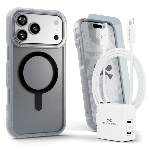 iPhone 17 Pro Max Case Charger Cable Screen Protector Bundle Clear Matte