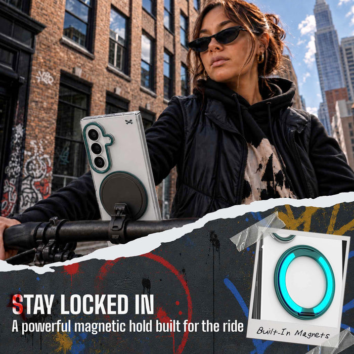 Galaxy Z Fold 8 Ultra Case Teal MagSafe Kickstand Magnetic Protective Cover