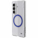 Samsung Z Fold 8 Ultra Case Clear MagSafe Hinge Cover Blue