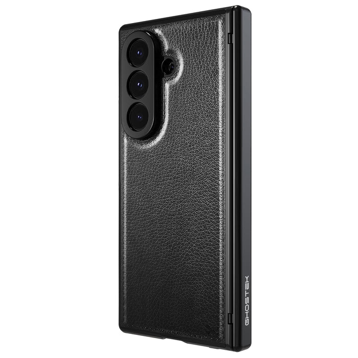 Samsung Galaxy Z Fold 7 Leather Case Black with MagSafe