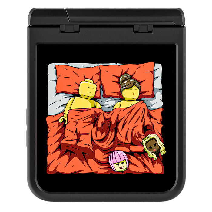 Galaxy Z Flip 6 Sleeping Together Brick Edition by RX Strip Artist Artwork Protective Phone Case Limited Edition Collab Cover